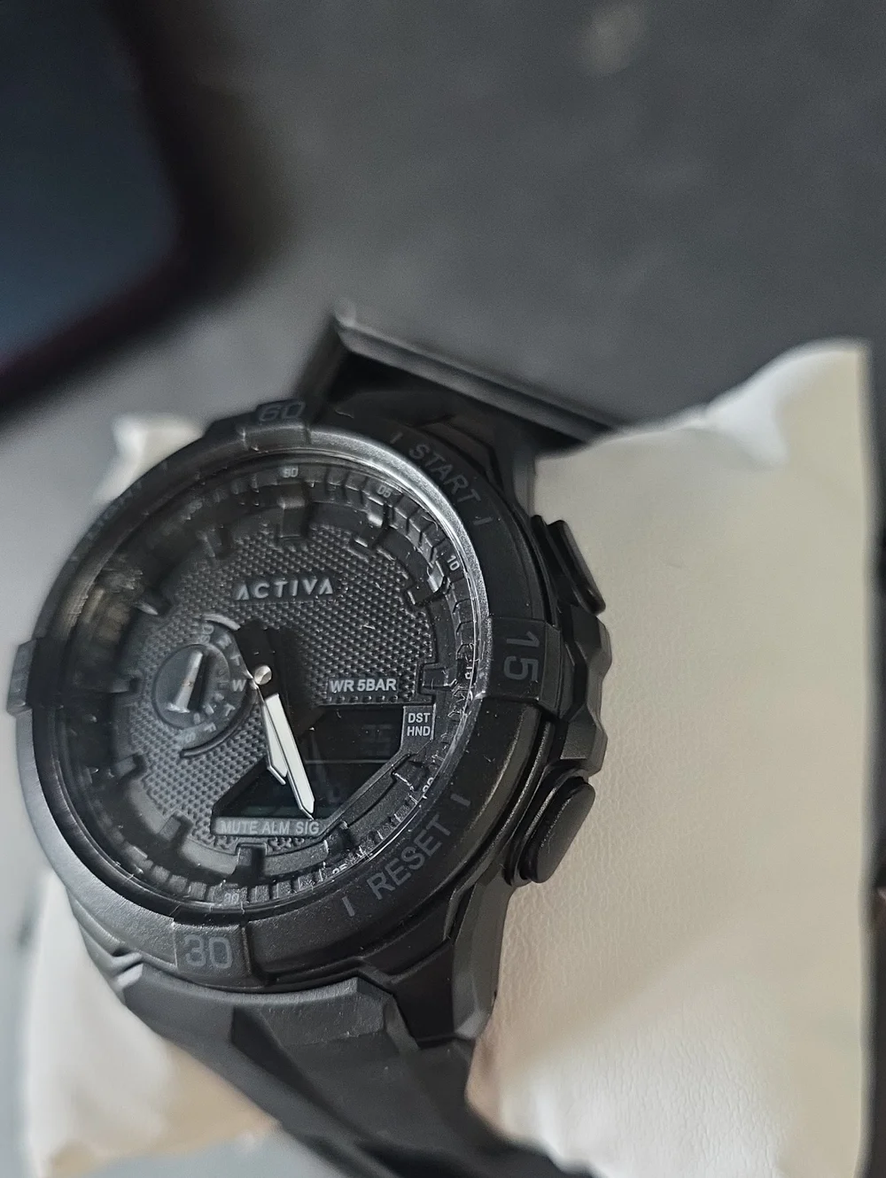 401. Activa X Invicta Spry Analog-Digital Quartz 53mm Black Sports Watch